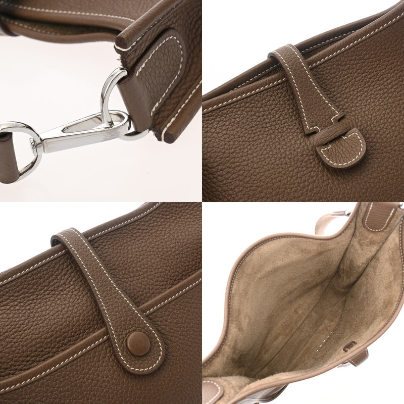 HERMES エルメス エヴリン3 PM エトゥープ Y刻印(2020年頃) ユニセックス トリヨンクレマンス ショルダーバッグ ABランク 中古 銀蔵