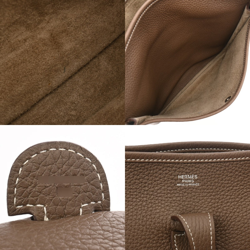 HERMES エルメス エヴリン3 PM エトゥープ Y刻印(2020年頃) ユニセックス トリヨンクレマンス ショルダーバッグ ABランク 中古 銀蔵