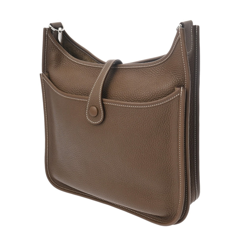 HERMES エルメス エヴリン3 PM エトゥープ Y刻印(2020年頃) ユニセックス トリヨンクレマンス ショルダーバッグ ABランク 中古 銀蔵