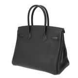HERMES エルメス バーキン 30 ブラック D刻印(2019年頃)  レディース トゴ ハンドバッグ Aランク 中古 銀蔵