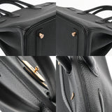 HERMES エルメス バーキン 30 ブラック D刻印(2019年頃)  レディース トゴ ハンドバッグ Aランク 中古 銀蔵