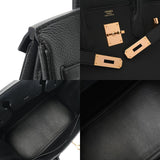 HERMES エルメス バーキン 30 ブラック D刻印(2019年頃)  レディース トゴ ハンドバッグ Aランク 中古 銀蔵