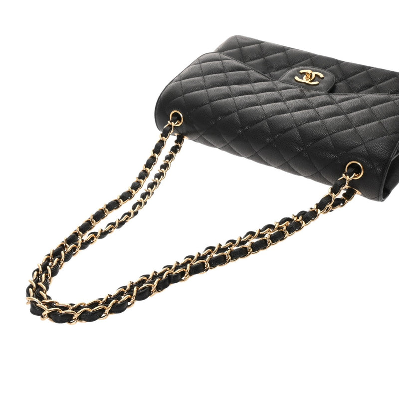 CHANEL シャネル マトラッセ チェーンショルダー 30cm ブラック A58600 レディース キャビアスキン ショルダーバッグ Aランク 中古 銀蔵