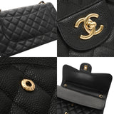CHANEL シャネル マトラッセ チェーンショルダー 30cm ブラック A58600 レディース キャビアスキン ショルダーバッグ Aランク 中古 銀蔵