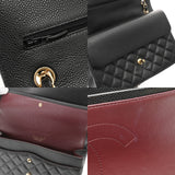 CHANEL シャネル マトラッセ チェーンショルダー 30cm ブラック A58600 レディース キャビアスキン ショルダーバッグ Aランク 中古 銀蔵