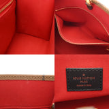 LOUIS VUITTON ルイヴィトン モノグラムリバース オンザゴー PM ブラウン M46373 レディース モノグラムキャンバス ハンドバッグ Aランク 中古 銀蔵