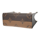 LOUIS VUITTON ルイヴィトン モノグラムリバース オンザゴー PM ブラウン M46373 レディース モノグラムキャンバス ハンドバッグ Aランク 中古 銀蔵