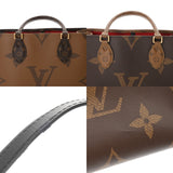 LOUIS VUITTON ルイヴィトン モノグラムリバース オンザゴー MM ブラウン M45321 レディース モノグラムキャンバス ハンドバッグ Aランク 中古 銀蔵