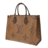 LOUIS VUITTON ルイヴィトン モノグラムリバース オンザゴー MM ブラウン M45321 レディース モノグラムキャンバス ハンドバッグ Aランク 中古 銀蔵