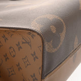 LOUIS VUITTON ルイヴィトン モノグラムリバース オンザゴー MM ブラウン M45321 レディース モノグラムキャンバス ハンドバッグ Aランク 中古 銀蔵