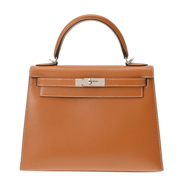 HERMES エルメス ケリー 28 外縫い 2WAY ゴールド A刻印(2017年頃) レディース ヴォータデラクト ハンドバッグ Aランク 中古 銀蔵