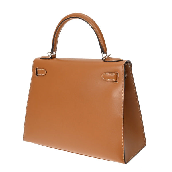 HERMES エルメス ケリー 28 外縫い 2WAY ゴールド A刻印(2017年頃) レディース ヴォータデラクト ハンドバッグ Aランク 中古 銀蔵