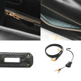 HERMES エルメス ケリー 28 外縫い 2WAY ブラック ○U刻印(1991年頃) レディース ボックスカーフ ハンドバッグ Aランク 中古 銀蔵