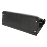 HERMES エルメス ケリー32 外縫い ブラック □A刻印(1997年頃) レディース アルデンヌ 2WAYバッグ Aランク 中古 銀蔵