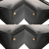 HERMES エルメス ケリー32 外縫い ブラック □A刻印(1997年頃) レディース アルデンヌ 2WAYバッグ Aランク 中古 銀蔵