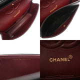 CHANEL シャネル マトラッセ チェーンショルダー Wフラップ 25cm ブラック A01112 レディース ラムスキン ショルダーバッグ ABランク 中古 銀蔵
