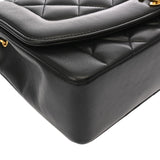 CHANEL シャネル マトラッセ ダイアナ 25cm チェーンショルダー ブラック A01165 レディース ラムスキン ショルダーバッグ Aランク 中古 銀蔵