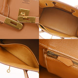 HERMES エルメス バーキン 35 ナチュラル □F刻印(2002年頃) ユニセックス ヴォーシャモニー ハンドバッグ Aランク 中古 銀蔵