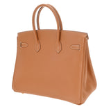 HERMES エルメス バーキン 35 ナチュラル □F刻印(2002年頃) ユニセックス ヴォーシャモニー ハンドバッグ Aランク 中古 銀蔵