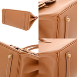 HERMES エルメス バーキン 35 ナチュラル □F刻印(2002年頃) ユニセックス ヴォーシャモニー ハンドバッグ Aランク 中古 銀蔵