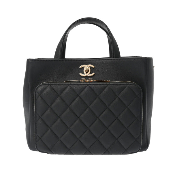 シャネル ビジネス アフィニティ 2WAYトート 42976 ブラック