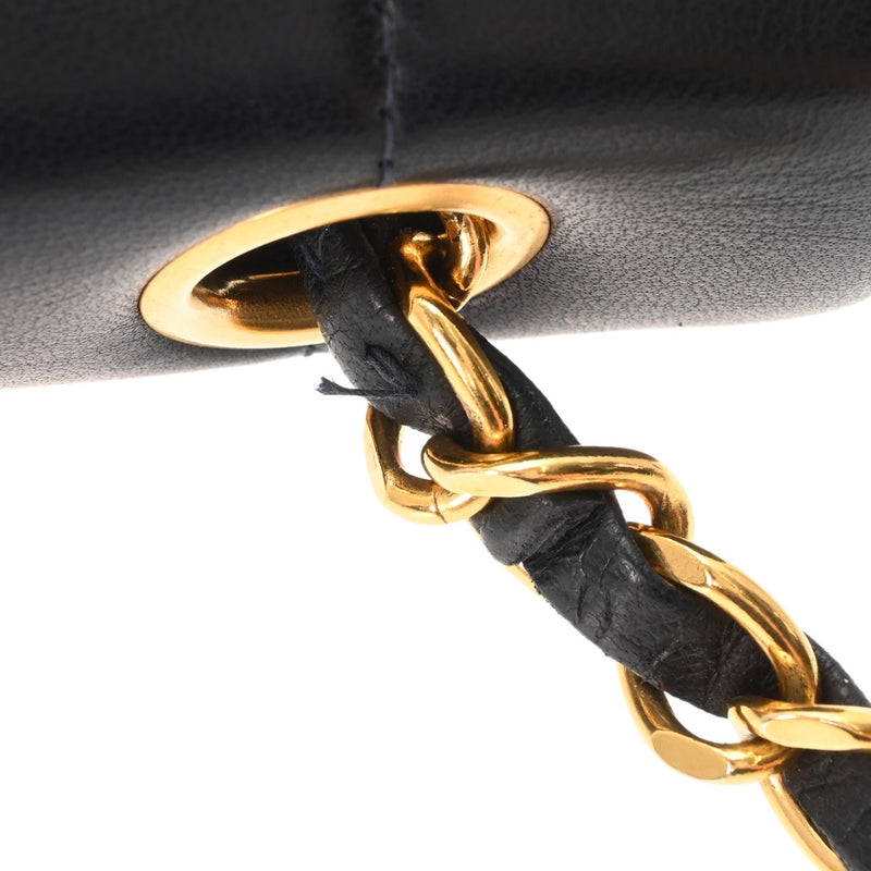 CHANEL シャネル マドモアゼル チェーンショルダー ブラック レディース ラムスキン ショルダーバッグ Bランク 中古 銀蔵