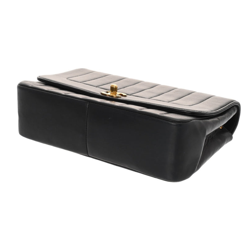 CHANEL シャネル マドモアゼル チェーンショルダー ブラック レディース ラムスキン ショルダーバッグ Bランク 中古 銀蔵