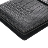 HERMES エルメス ベアンスフレ ブルーマリン X刻印(2016年頃) レディース アリゲーターマット 長財布 Bランク 中古 銀蔵