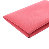 HERMES エルメス カルヴィ ローズアザレ W刻印(2024年頃) ユニセックス ヴォーエプソン カードケース Aランク 中古 銀蔵