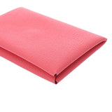 HERMES エルメス カルヴィ ローズアザレ W刻印(2024年頃) ユニセックス ヴォーエプソン カードケース Aランク 中古 銀蔵