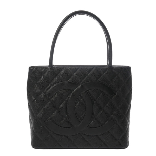 CHANEL シャネル 復刻トート ブラック A01804 レディース キャビアスキン トートバッグ ABランク 中古 銀蔵