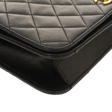 CHANEL シャネル マトラッセ プッシュロック  チェーンショルダー  23cm ブラック レディース ラムスキン ショルダーバッグ ABランク 中古 銀蔵