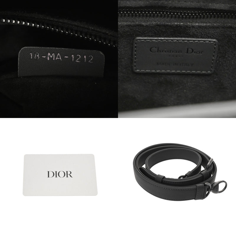 CHRISTIAN DIOR クリスチャンディオール レディディオール ラージ ブラック M0566SLOI_M989 レディース ウルトラマットカーフ ハンドバッグ Aランク 中古 銀蔵