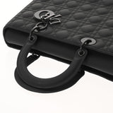 CHRISTIAN DIOR クリスチャンディオール レディディオール ラージ ブラック M0566SLOI_M989 レディース ウルトラマットカーフ ハンドバッグ Aランク 中古 銀蔵
