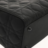 CHRISTIAN DIOR クリスチャンディオール レディディオール ラージ ブラック M0566SLOI_M989 レディース ウルトラマットカーフ ハンドバッグ Aランク 中古 銀蔵