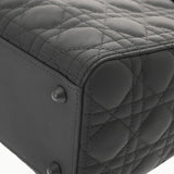 CHRISTIAN DIOR クリスチャンディオール レディディオール ラージ ブラック M0566SLOI_M989 レディース ウルトラマットカーフ ハンドバッグ Aランク 中古 銀蔵