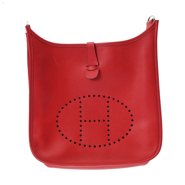 HERMES エルメス エブリン エヴリン3 PM ルージュカザック □P刻印(2012年頃) ユニセックス ヴォーエプソン ショルダーバッグ ABランク 中古 銀蔵