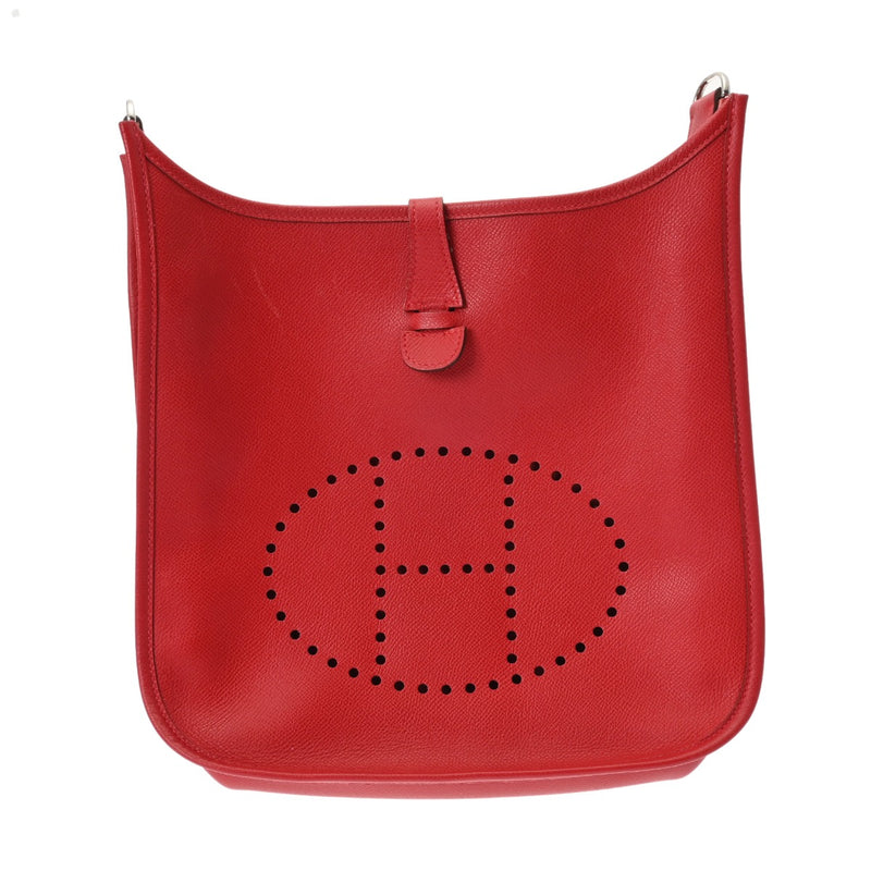 HERMES エルメス エブリン エヴリン3 PM ルージュカザック □P刻印(2012年頃) ユニセックス ヴォーエプソン ショルダーバッグ ABランク 中古 銀蔵