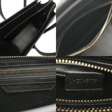 CELINE セリーヌ ラゲージ マイクロショッパー カラーステッチ ブラック 189793 レディース スムースカーフ ハンドバッグ ABランク 中古 銀蔵