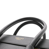 CELINE セリーヌ ラゲージ マイクロショッパー カラーステッチ ブラック 189793 レディース スムースカーフ ハンドバッグ ABランク 中古 銀蔵