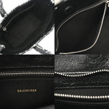 BALENCIAGA バレンシアガ バルベス スモール グラフィティ ブラック ホワイト 671404 ユニセックス カーフ 2WAYバッグ ABランク 中古 銀蔵
