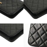 CHANEL シャネル マトラッセ プッシュロック チェーンショルダー 19cm ブラック レディース ラムスキン ショルダーバッグ ABランク 中古 銀蔵
