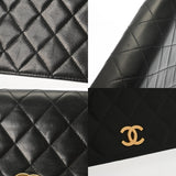 CHANEL シャネル マトラッセ プッシュロック チェーンショルダー 19cm ブラック レディース ラムスキン ショルダーバッグ ABランク 中古 銀蔵