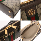 GUCCI グッチ ミニトップハンドル バッグ  ベージュ 772216 レディース GGスプリームキャンバス レザー ハンドバッグ Aランク 中古 銀蔵