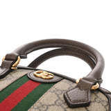 GUCCI グッチ ミニトップハンドル バッグ  ベージュ 772216 レディース GGスプリームキャンバス レザー ハンドバッグ Aランク 中古 銀蔵