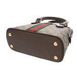 GUCCI グッチ ミニトップハンドル バッグ  ベージュ 772216 レディース GGスプリームキャンバス レザー ハンドバッグ Aランク 中古 銀蔵