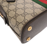 GUCCI グッチ ミニトップハンドル バッグ  ベージュ 772216 レディース GGスプリームキャンバス レザー ハンドバッグ Aランク 中古 銀蔵