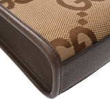 GUCCI グッチ ミニ トートバッグ ジャンボGG 2WAY ベージュ ブラウン 699406 レディース GGキャンバス レザー ハンドバッグ Aランク 中古 銀蔵