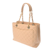 CHANEL シャネル マトラッセ GST グランドショッピングトート ベージュ A50995 レディース キャビアスキン トートバッグ ABランク 中古 銀蔵