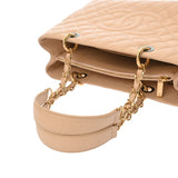 CHANEL シャネル マトラッセ GST グランドショッピングトート ベージュ A50995 レディース キャビアスキン トートバッグ ABランク 中古 銀蔵